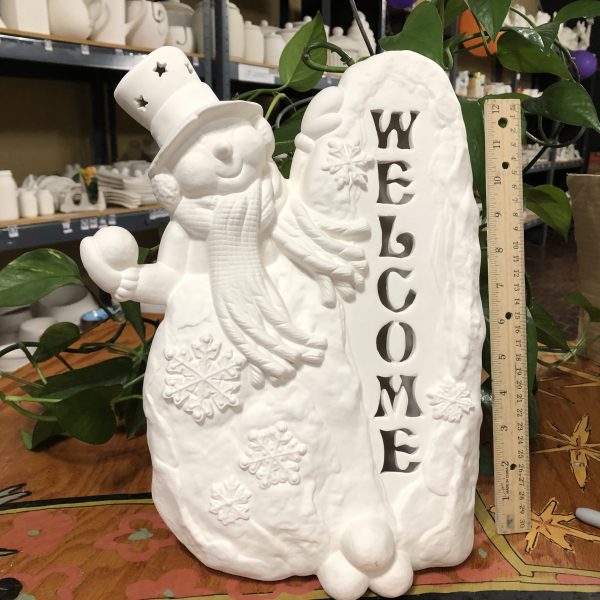 "Welcome" Snowman