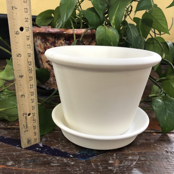 Planter -  6 1/2"Diam w/ Saucer